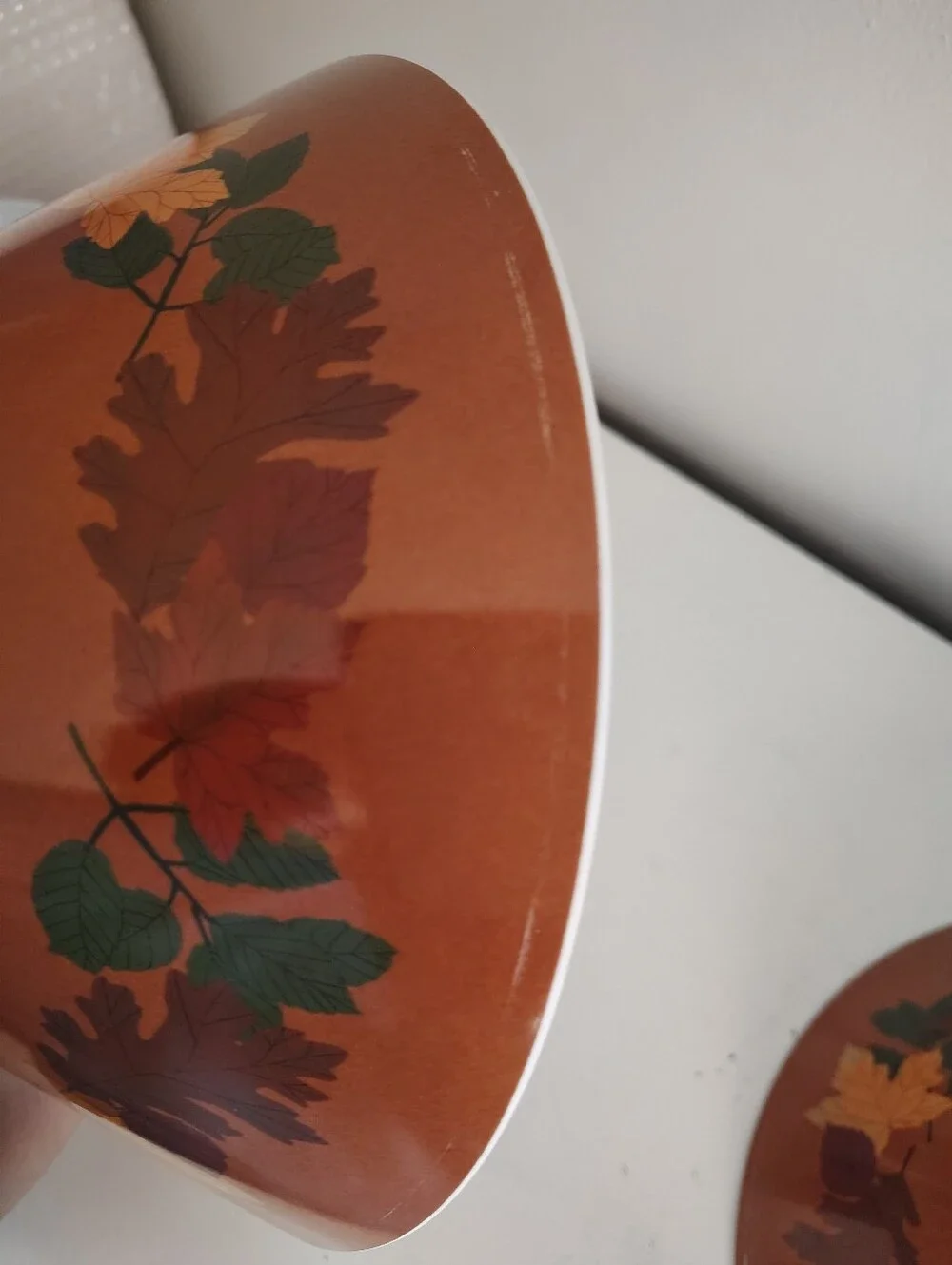 Essex Melamine Fall Autumn Leaves Serving Platter 2 Bowls 3 Pc Set
